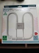 Image of CROMPTON 2D COMPACT FLUORESCENT CC 28W 28 watt White 3500K GR8 2 pin