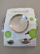 Image of Ceracraft Aroma Glass Lid 20cm Slow Release for Frying Pans, Saucepans, Pots