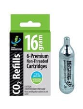 Image of 16 Gram Non-Threaded CO2 Cartridges 6-pack Refills Genuine Innovations 16g x 6