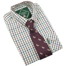 Image of Country Classics Mens Full Sleeve Buttoned down Collar Shirt Taunton Blue