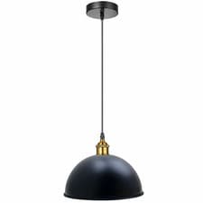 Image of Industrial Pendant Light fitting Metal Ceiling Light Shade Hanging Retro Lamp UK