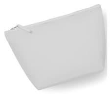 Image of Westford Mill Canvas Accessory Bag Vintage Style Metal Zip Closure Makeup Case
