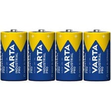 Image of 4x Alkaline Battery LR14 C Varta Industrial Durable Powerful Reliable