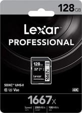 Image of Lexar Professional 128GB 1667x SD XC UHS-II memory Card