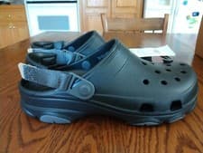 Image of CROCS All Terrain Comfort Clog Limited Ed Black Men's Size 9 or W 11 Lightweight
