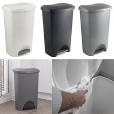 Image of Addis 50 Litre Bin Dustbin Plastic Rubbish Paper Waste Kitchen Dust Quality Bins