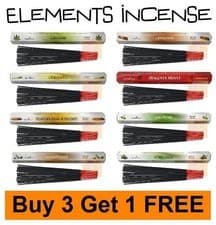 Image of ELEMENTS INCENSE STICKS Spell Insence White Sage Sandalwood *BUY 3 GET 1 FREE*
