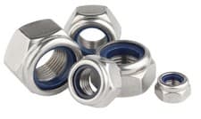 Image of NYLOC NYLOCK NYLON LOCK NUTS TYPE T M6 M8 M10 M12 M16 DIN 985 BZP Zinc