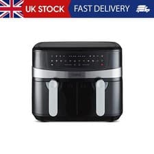 Image of Tower T17088 Vortx 9L Dual Basket Air Fryer with Smart Finish, 2600W, Black