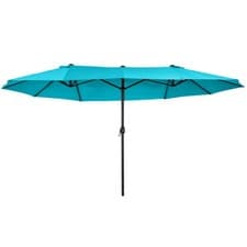 Image of Outsunny 4.6M Garden Patio Umbrella Canopy Parasol Sun Shade w/o Base Blue