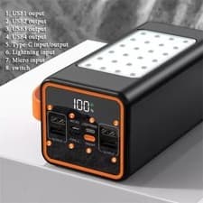 Image of 50000mAh Power Bank 66W PD Fast Charging for phone Outdoor Camping Power Supply