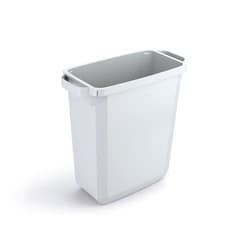 Image of Durable DURABIN Rectangular Waste Bin 60 Litre 282x590x600mm White 1800496010