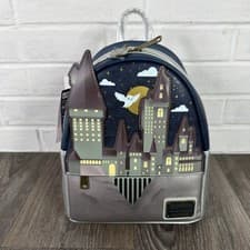 Image of Loungefly Harry Potter Hogwarts Castle Mini Backpack Hedwig Shoulder Bag NEW