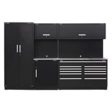 Image of Sealey APMSCOMBO2SS Modular Storage System Combo - Stainless Steel Worktop