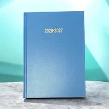 Image of 2026-2027 Academic A5 Week to view Day A Page Desk Diary Hardback Appointment S