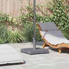 Image of Outdoor Umbrella Base Dark grey wood look 45 x 45 x 31.5 cm vidaXL