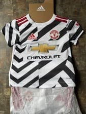 Image of Manchester United Infant Away Kit 6 To 9 Months