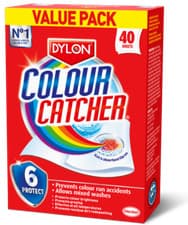 Image of Dylon Colour Catcher Prevents Colour Run Mixed Washes Value Pack - 40 Sheets