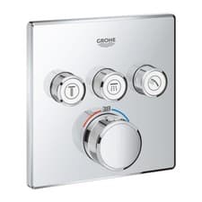 Image of Grohe Grohtherm 3 Way Shower Valve TRim Smart Control thermostat 29126000