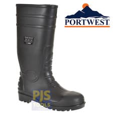 Image of Portwest Steelite FW95 steel toe cap safety wellington boots steel mid wellies