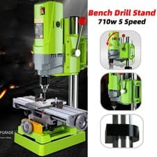 Image of 710w Rotary Pillar Drill 5 Speed Heavy Duty Bench Press Drilling Table Stand
