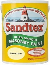 Image of Sandtex Masonry Paint 5L Ultra Smooth Cornish Cream