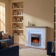 Image of Freestanding Electric Fireplace Suite - Bempton Suite
