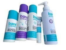 Image of Bare Addictions Skincare Bundle Cleanser, Moisturiser, Rapid Action Spot Cream