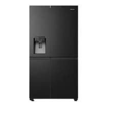 Image of HISENSE American-Style Smart Fridge Freezer - Black Stainless Steel - REFURB-C
