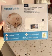 Image of Angelcare AC25 Baby Movement Monitor, and Camera with Video & Sound *EU PLUG*