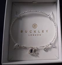 Image of Buckley London Adjustable Silver Bracelet New