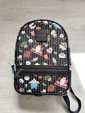 Image of Loungefly Disney Nightmare Before Christmas Chibi Character AOP Backpack