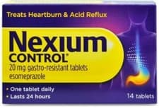 Image of NEXIUM CONTROL 20MG G/R TABLETS for HEARTBURN & ACID REFLUX- 14 TABLETS