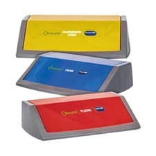 Image of Addis Recycling Bin Kit Lids Metallic Red/Yellow/Blue (Pack of 3) 505575