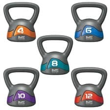 Image of Body Sculpture Kettlebell 4-12kg Weight Lifting Training Gym Workout Wide Handle