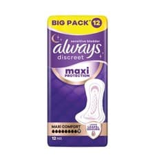 Image of Always Discreet Maxi Protection Maxi Comfort Pads - Size 9 - 12 Pads