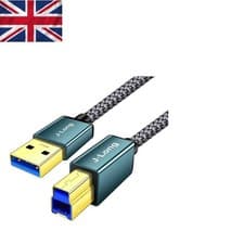 Image of Nylon Braided USB 3.0 A to B Cable 50cm – Super Speed & Universal Compatibility