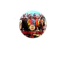 Image of The Beatles Collectable Retro Pin Button Badge Badges Album Art Music Nostalgia