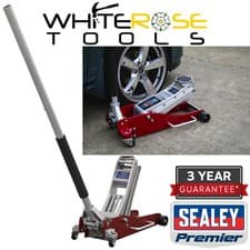 Image of Sealey Trolley Jack with Rocket Lift 2.5 Tonne Aluminium Premier Low Profile