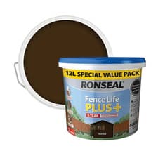 Image of Ronseal Dark Oak Fence Life Plus 12 Litre