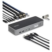 Image of StarTech Docking Station USB-C Triple Monitor Dock DK30C2DPEPRUE 