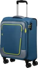 Image of American Tourister Pulsonic Spinner S, Expandable Hand Luggage 55cm In Blue New