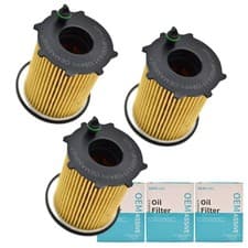 Image of 3 Engine Oil Filter 1109AY 1687120580 1680233480 For Citroen Peugeot 1.6 1.4 HDi