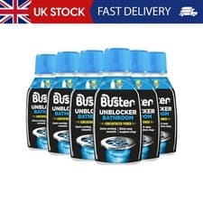 Image of Buster Bathroom Plughole Unblocker, 300ml, Pack of 6, Unblock Hair & Sludge from