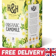 Image of Gentle Floral Infusion Organic Chamomile Tea - 20 Bags for Soothing Moments