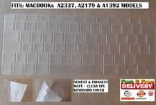 Image of NEW TPU - ULTRA-THIN UK EU Keyboard Cover MacBook AIR 13 A2337 (M1) 2020 CLEAR