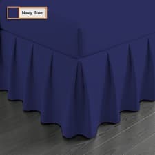 Image of 400 THREAD COUNT LUXURY 100% EGYPTIAN COTTON FRILLED VALANCE SHEET ALL SIZES