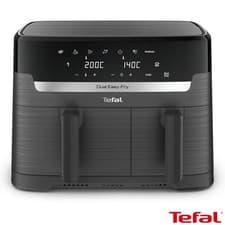 Image of Tefal Easy Fry Essential Dual Air Fryer 8.3L EY901HG in Black