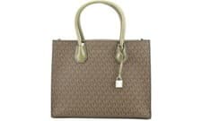 Image of Michael Kors Mercer Studio Large Convertible Tote Satchel Bag Brown / Olive 