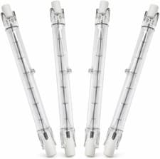 Image of 4 Pack R7s Halogen Bulb 118mm 400W | Double Ended Linear Light Bulbs | 230V Dimm